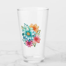 Design floral Verre à boire