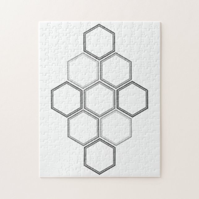 Design géométrique, Motif Hexagon Puzzle (Vertical)