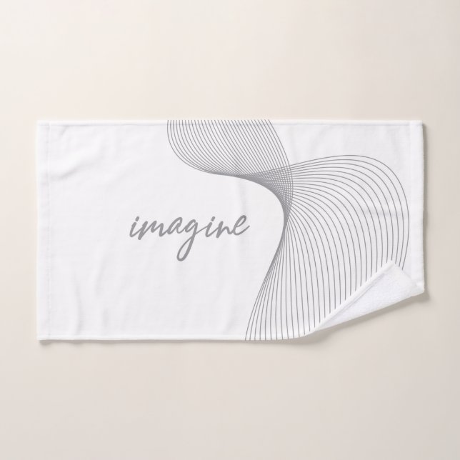 Design graphique moderne, simple et élégant d'Imag (Serviette à main)