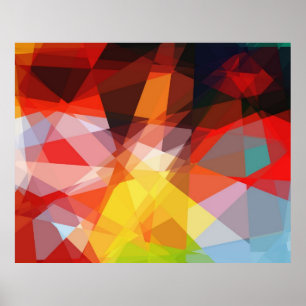 Design graphique Poster de l'art du cubisme