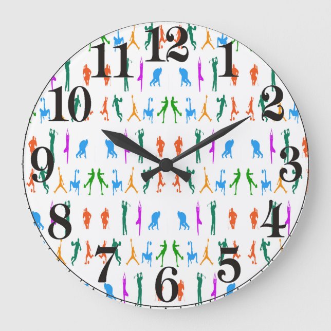 Design graphique Sport pour horloge murale acryliq (Recto)