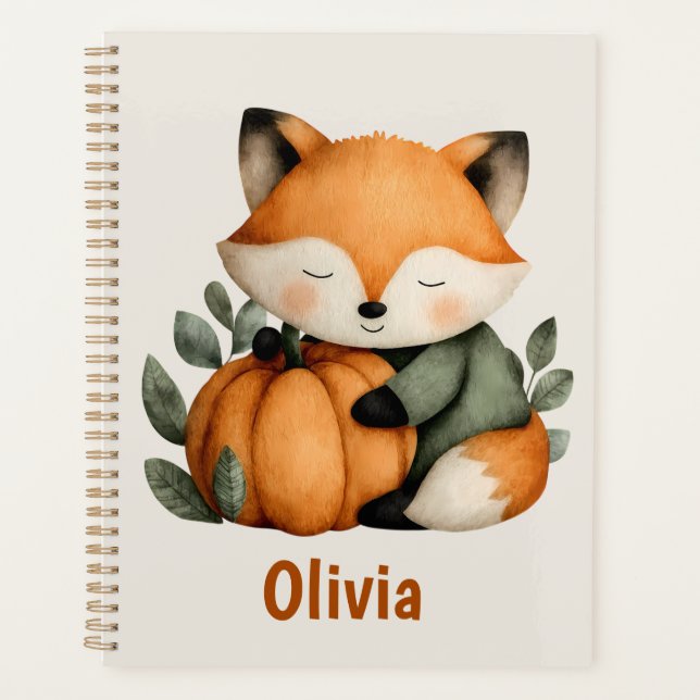 Design Halloween Citrouille Fox personnalisé (Devant)