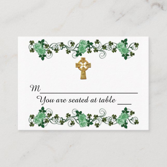Design irlandais pour cartes mariages (Devant)