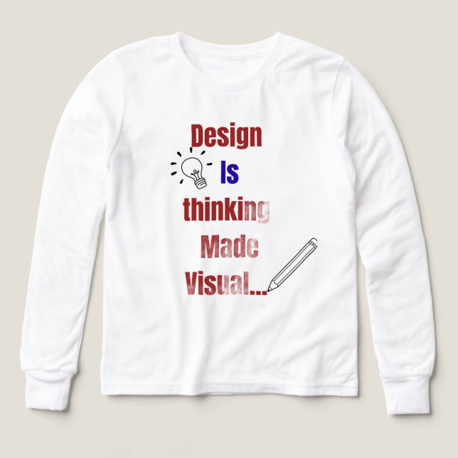 Design Is Thinking Made Visual – Minimal Graphic D (Motif recto)