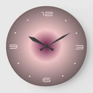 Design lumineux rose rose> Horloges rondes