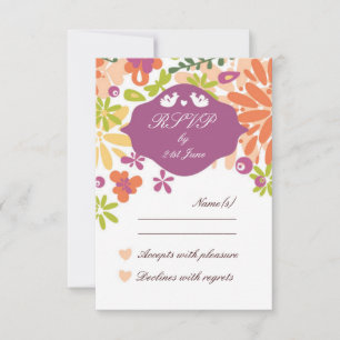 Design Mariage floral RSVP