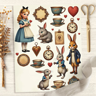 Design merveilleux d'Alice à la découpe fantaisist