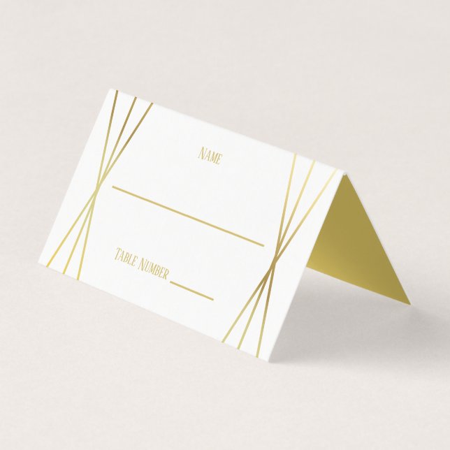 Design Mid Mod - Carte de Repas (Front)