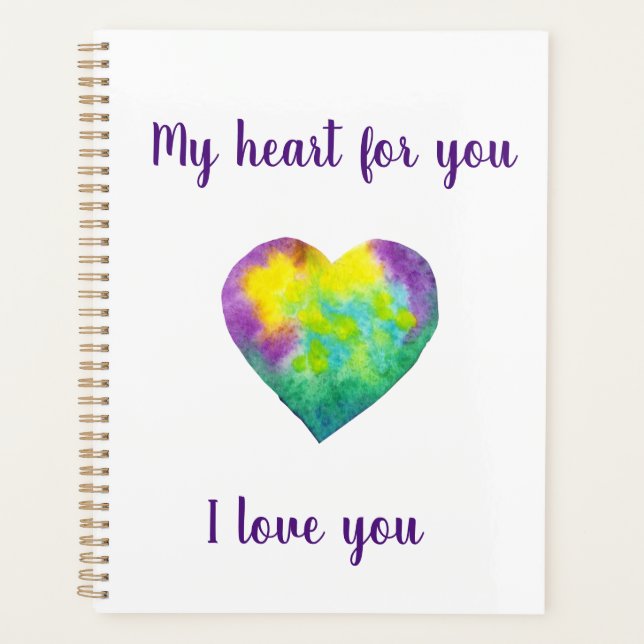 Design minimaliste Je vous aime (Devant)