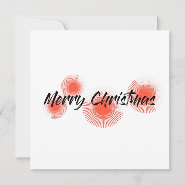 Design moderne, joyeux, ludique "Joyeux Noël" (Devant)