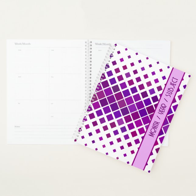 Design moderne moderne violet moderne Planificateu (Devant avec enveloppe)