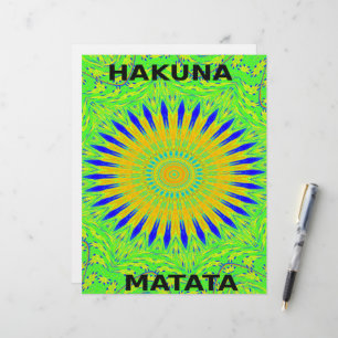 Design Motif africain en vert et en or