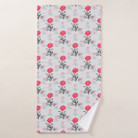 Design Motif de l'étalage de fleurs de rose rouge