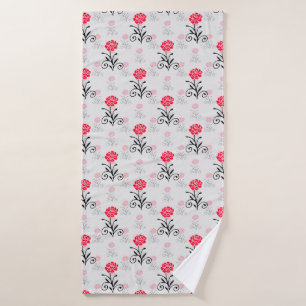 Design Motif de l'étalage de fleurs de rose rouge
