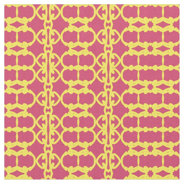 Design motif d'impression en tissu rouge et jaune (Fermer)