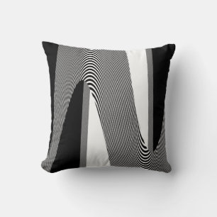 Design Op Noir Et Blanc, Coussin