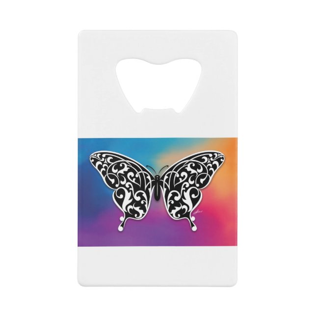 Design papillon avec couleurs coucher de soleil (Devant)