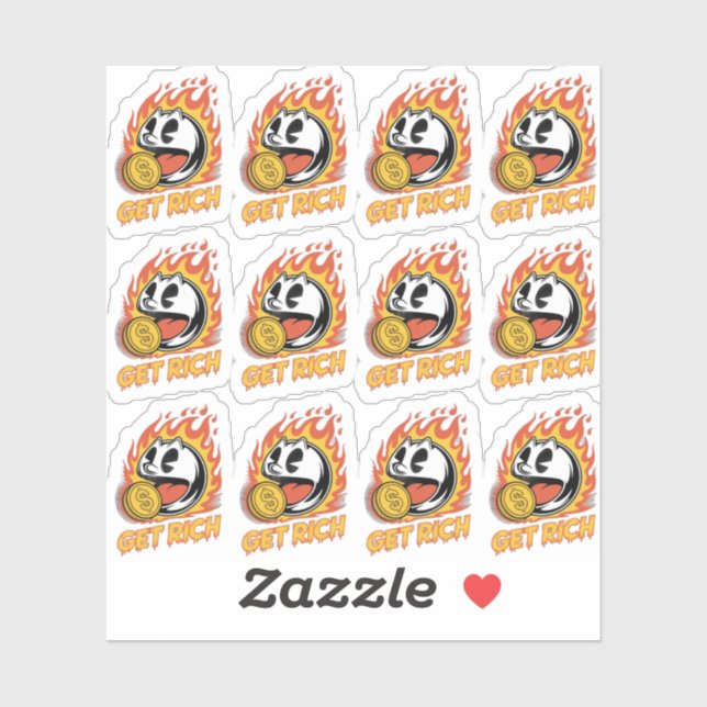 design personnalisé autocollant (Feuille)