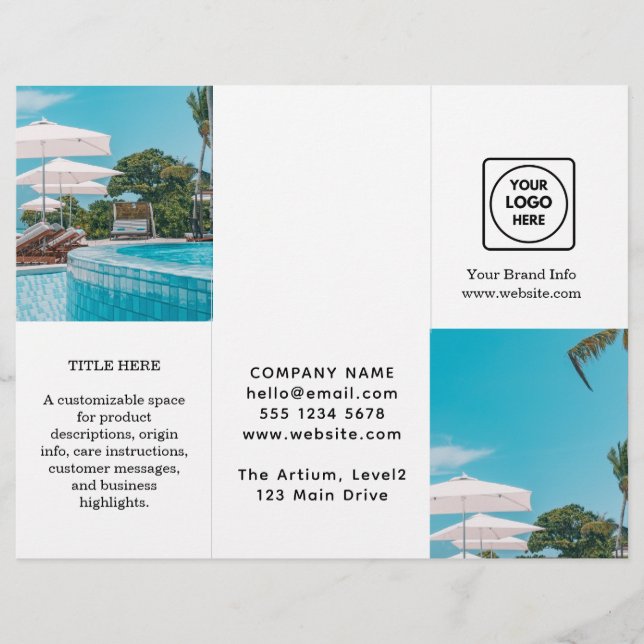 Design photo moderne | Logo d'entreprise personnal (Devant)