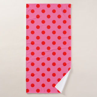 Design Pois rouge sur rose