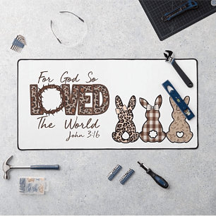 Design rétro "Pour Dieu si aimé le monde" Mat de b