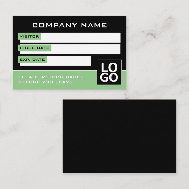 Design simple, Cartes de Visiteur (Devant / Derrière)