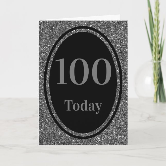 Design spécial par année carte anniversaire 100e (Devant)