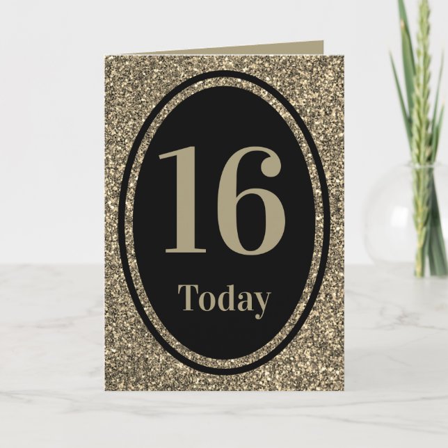 Design spécial par la carte d'anniversaire 16e (Devant)