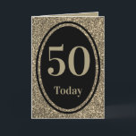 Design spécial par la carte d'anniversaire 50e<br><div class="desc">Carte spéciale stylisée par année anniversaire pour cette fille ou garçon d'anniversaire spécial</div>