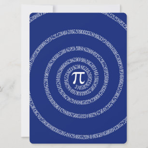 Design Spiral pour Pi sur Navy Blue
