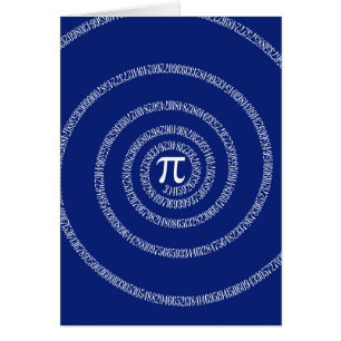 Design Spiral pour Pi sur Navy Blue