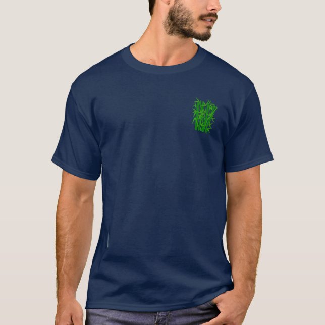 Design T-shirt avec bambou Croissance avec le flux (Devant)
