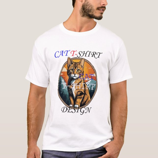 Design T-shirt Chat (Devant)