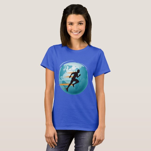 Design T-Shirt Global Runner. (Devant entier)