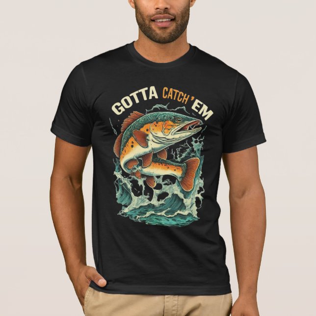 Design T-shirt "Gotta Catch 'Em" (Devant)