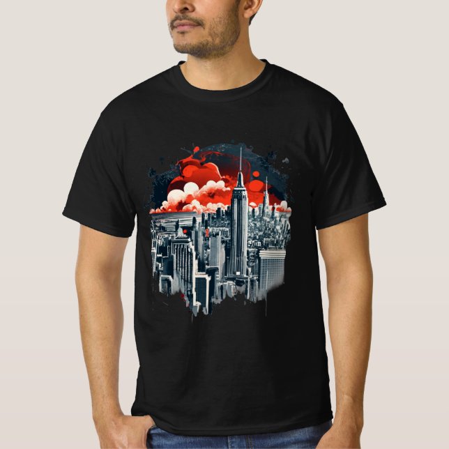 Design T-shirt New York City Manhattan (Devant)