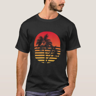 Design T-shirt rétro, Sunset Paradise