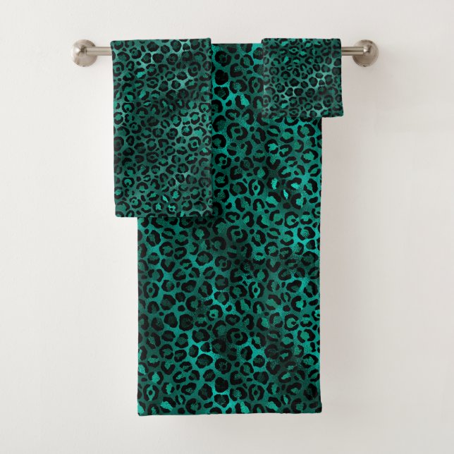 Design turquoise et Gold Leopard Series 5 (En situation)