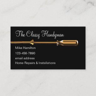 Design unique Carte de visite Handyman classique