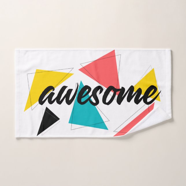 Design urbain moderne, gai et tendance de "Awesome (Serviette à main)