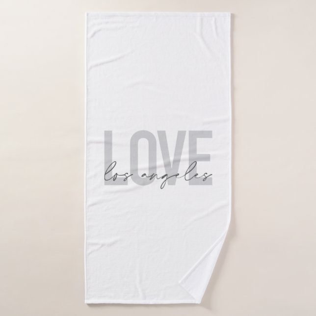Design urbain moderne, simple et élégant de Love L (Serviette de bain)