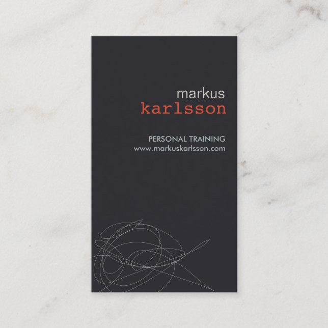 DESIGNER SCRIBBLE No 2 Carte de visite (Devant)