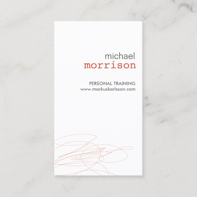 DESIGNER SCRIBBLE No 3 Carte de visite (Devant)