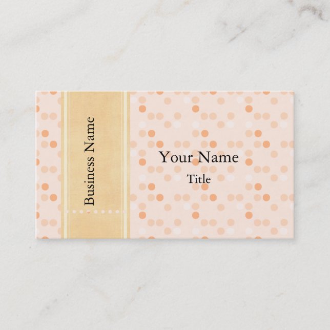 Designer Tangerine Plaques Cartes de visite photo (Devant)