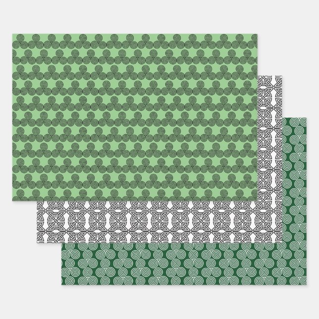 Designs celtiques Envelopper les jeux de papier (Lot)