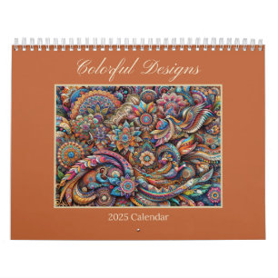 Designs colorés Calendrier artistique Abstrait