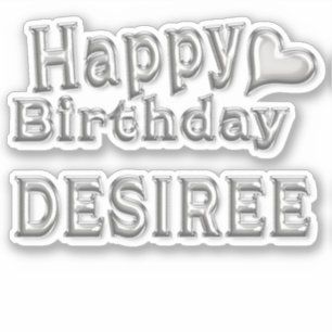 Desiree Happy Birthday Autocollants Autocollants