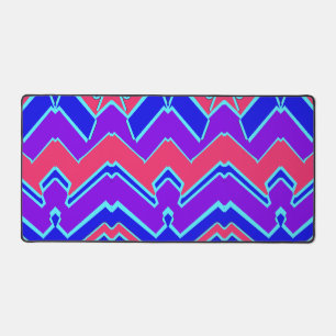 Desk Mat, Un élégant zigzag multicolore design Des
