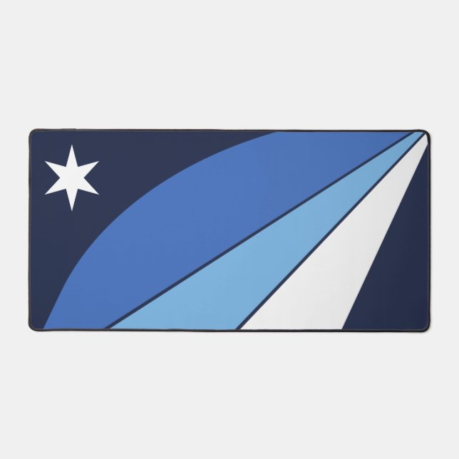 Desk Mat with flag of Columbia City, USA (Recto)