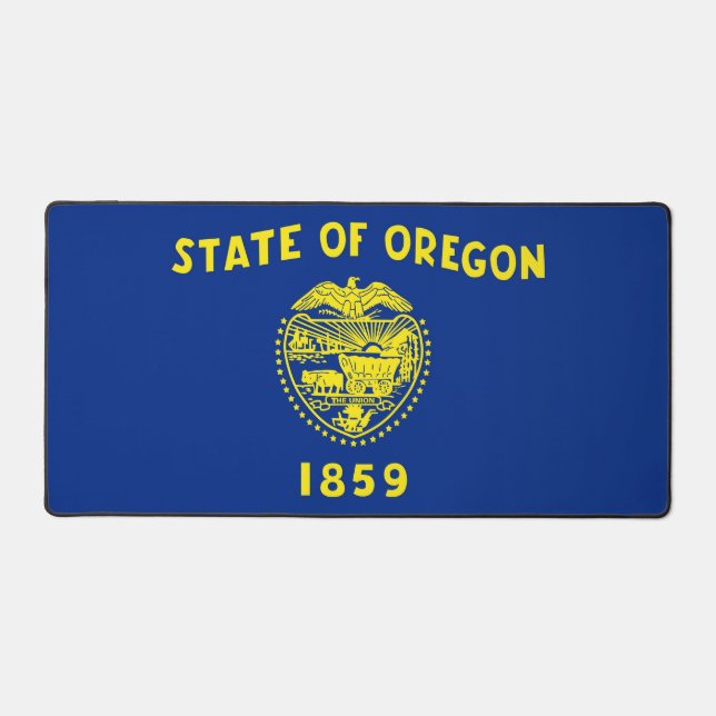 Desk Mat with flag of Oregon State, USA (Recto)